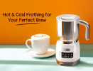 550W Electric milk foam device LED touch control 0.4L cold foaming 360¬∞