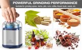 Electric Grinder For Herb,pice,Pollen And Coffee Fast Grinding For Flower Buds,Dry Spices,And Herbs Compact Size Silver