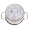 Serenk Modernist Stainless Steel Saute Pan, 24 cm