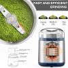 Electric Grinder For Herb,pice,Pollen And Coffee Fast Grinding For Flower Buds,Dry Spices,And Herbs Compact Size Silver